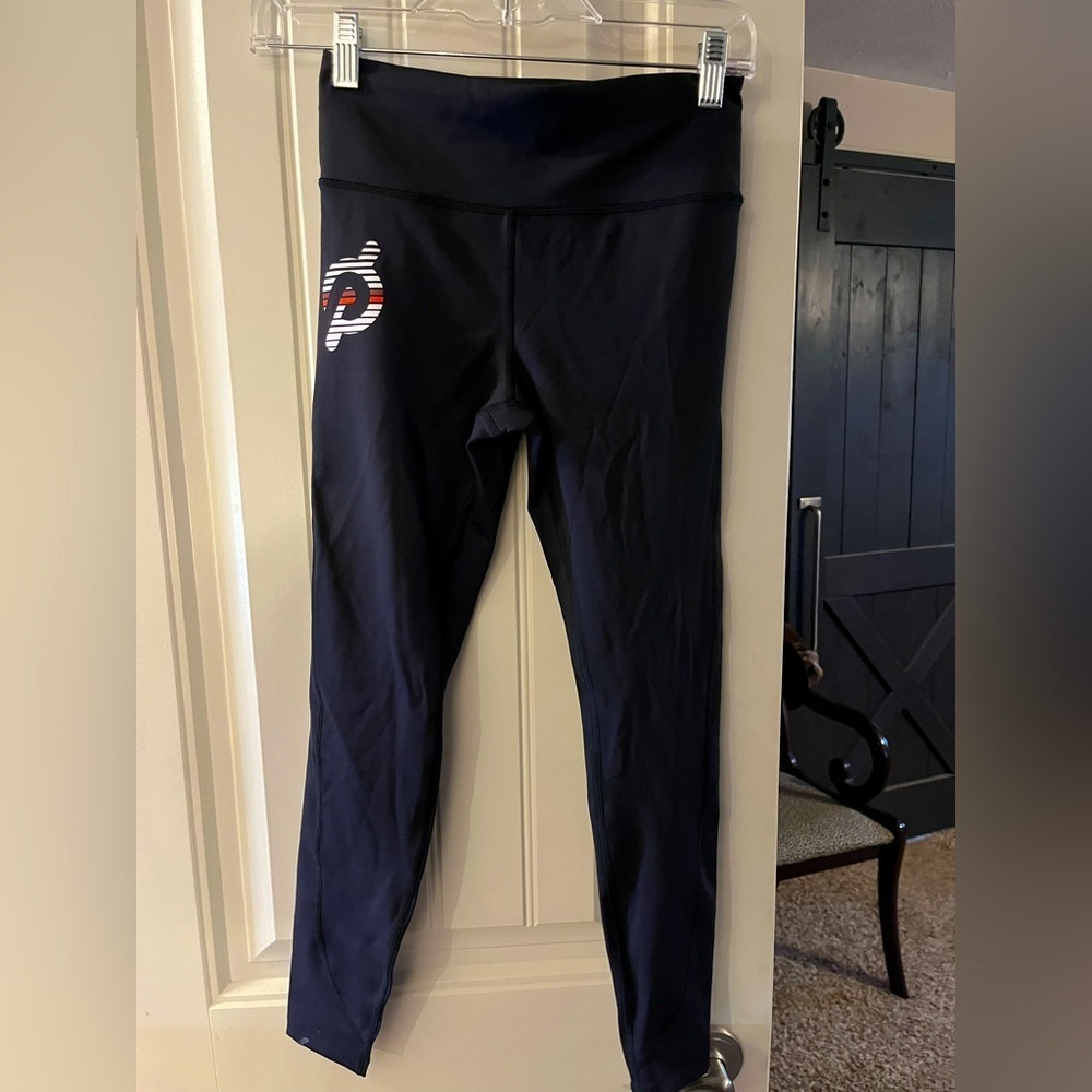 Peloton Black Crop Leggings with Logo, size small - Picture 1 of 7